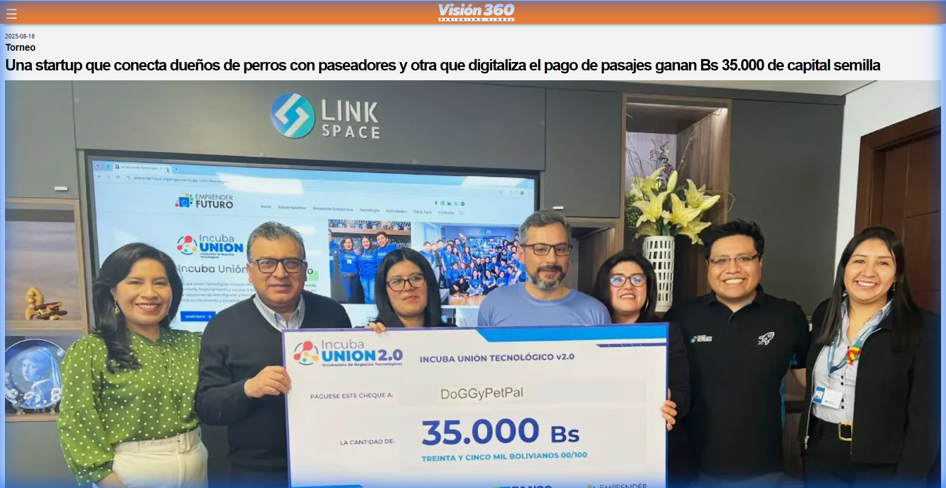 QUIVO gana Bs 35.000 de capital semilla en competencia nacional